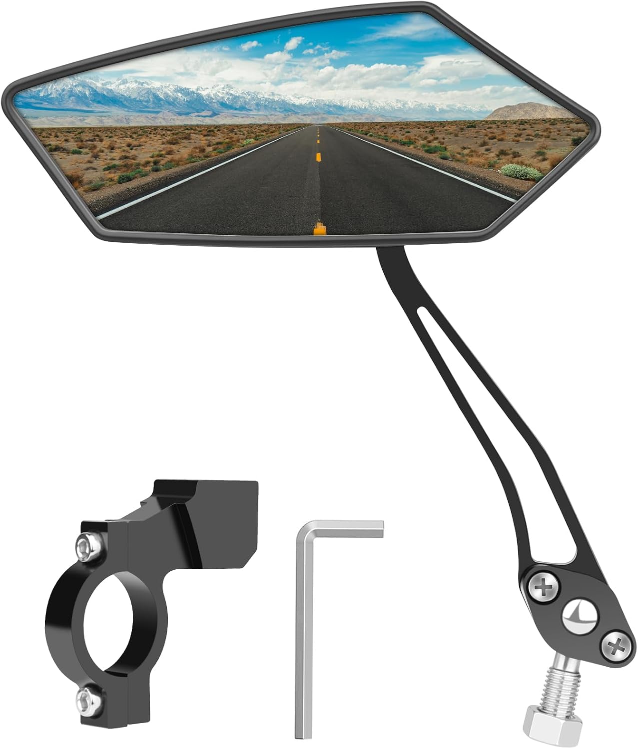 Diyife Bike Mirror, 2 PCS HD Version Large Bicycle Mirrors for Handlebars
