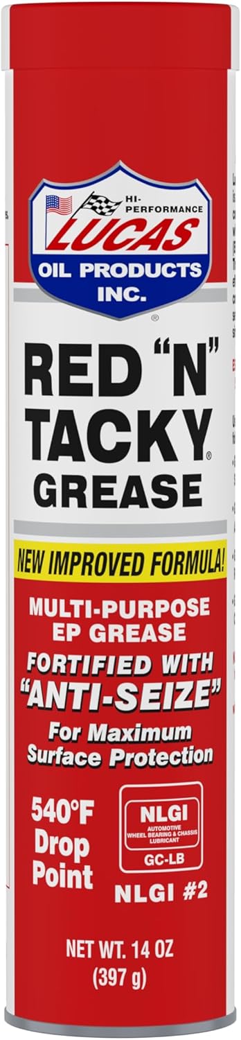 Lucas Oil 10318 Red N Tacky Grease 3 Ounce Combo Pack (Pack of 10)