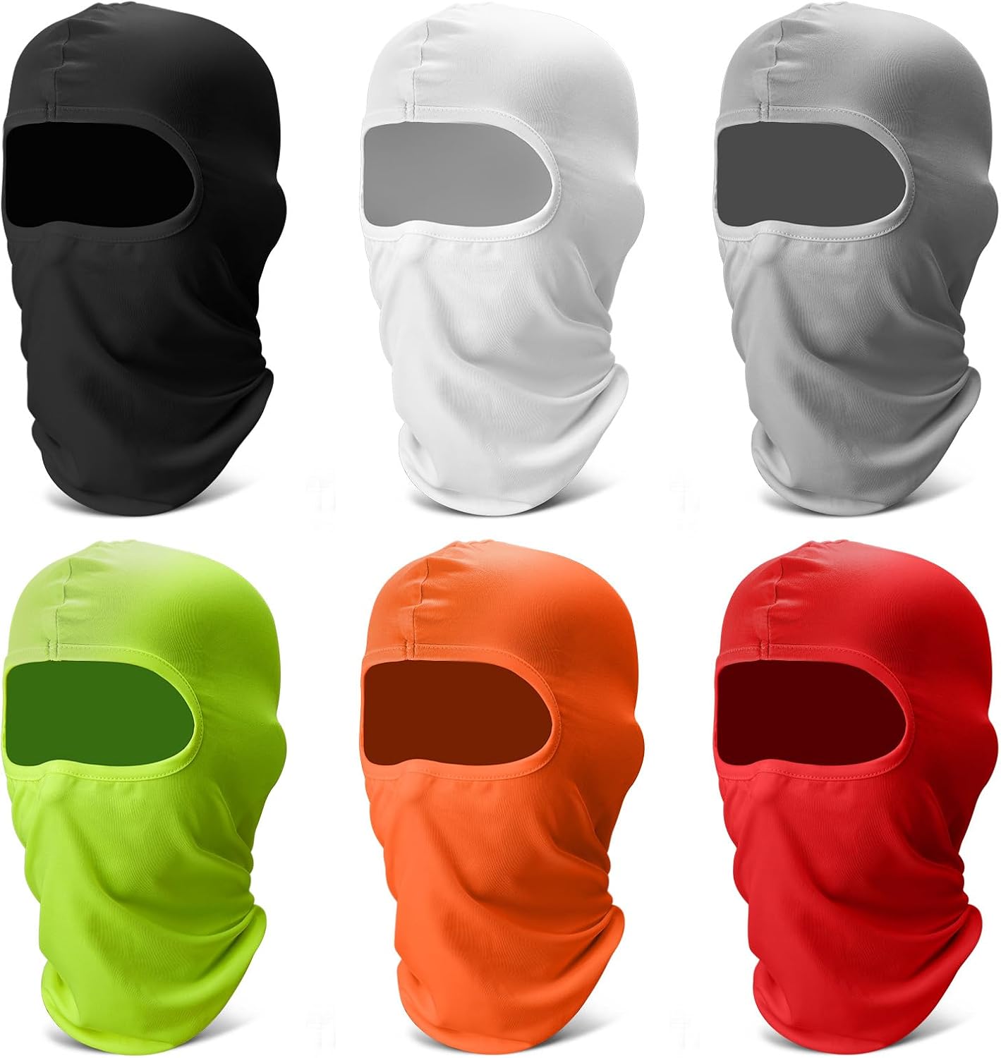 Balaclava Face Ski Mask: 6 Pack Cooling Breathable Full Face Cover
