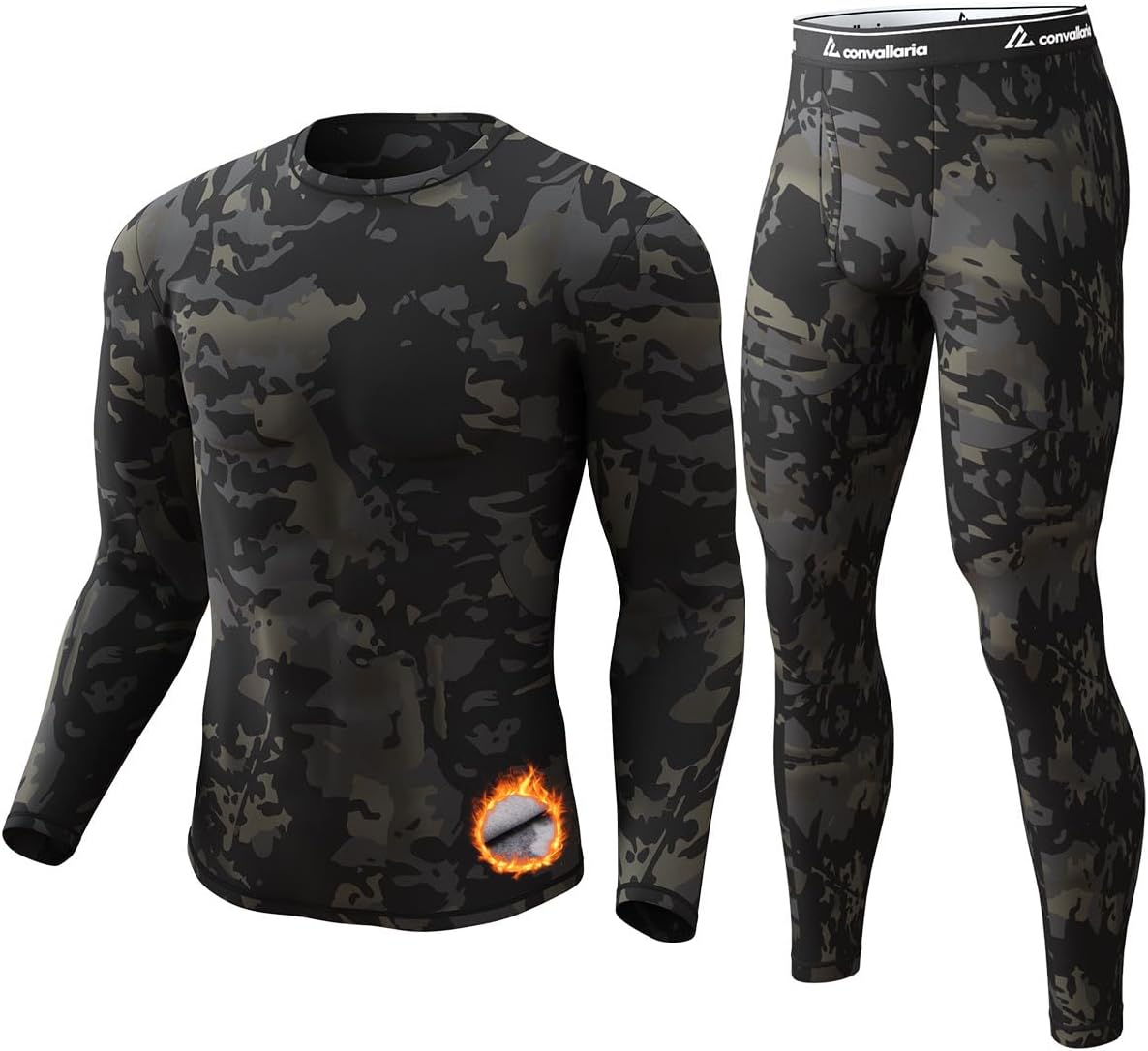 Thermal Underwear Long Johns for Men Cold Weather Base Layer Set