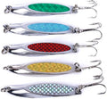 Fishing Jigs Saltwater Fishing Lures with Assist Hook Treble Hook, Jigging Lures Slow Vertical Jigs, Fishing Jigs Saltwater for Bass Tuna Salmon Sailfish Trout Grouper Snapper, 5pcs with Box
