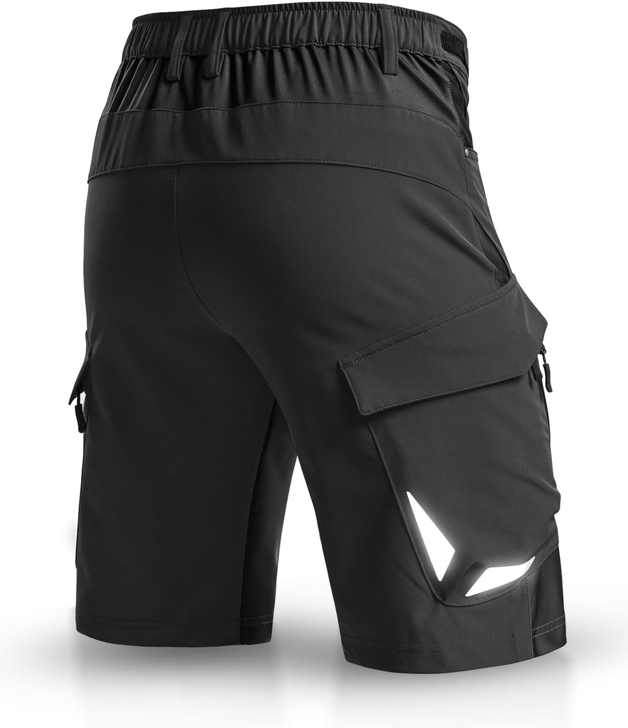 XKTTAC Men's Hiking Cargo Shorts: 4-Way Stretch with 6 Secure Pockets