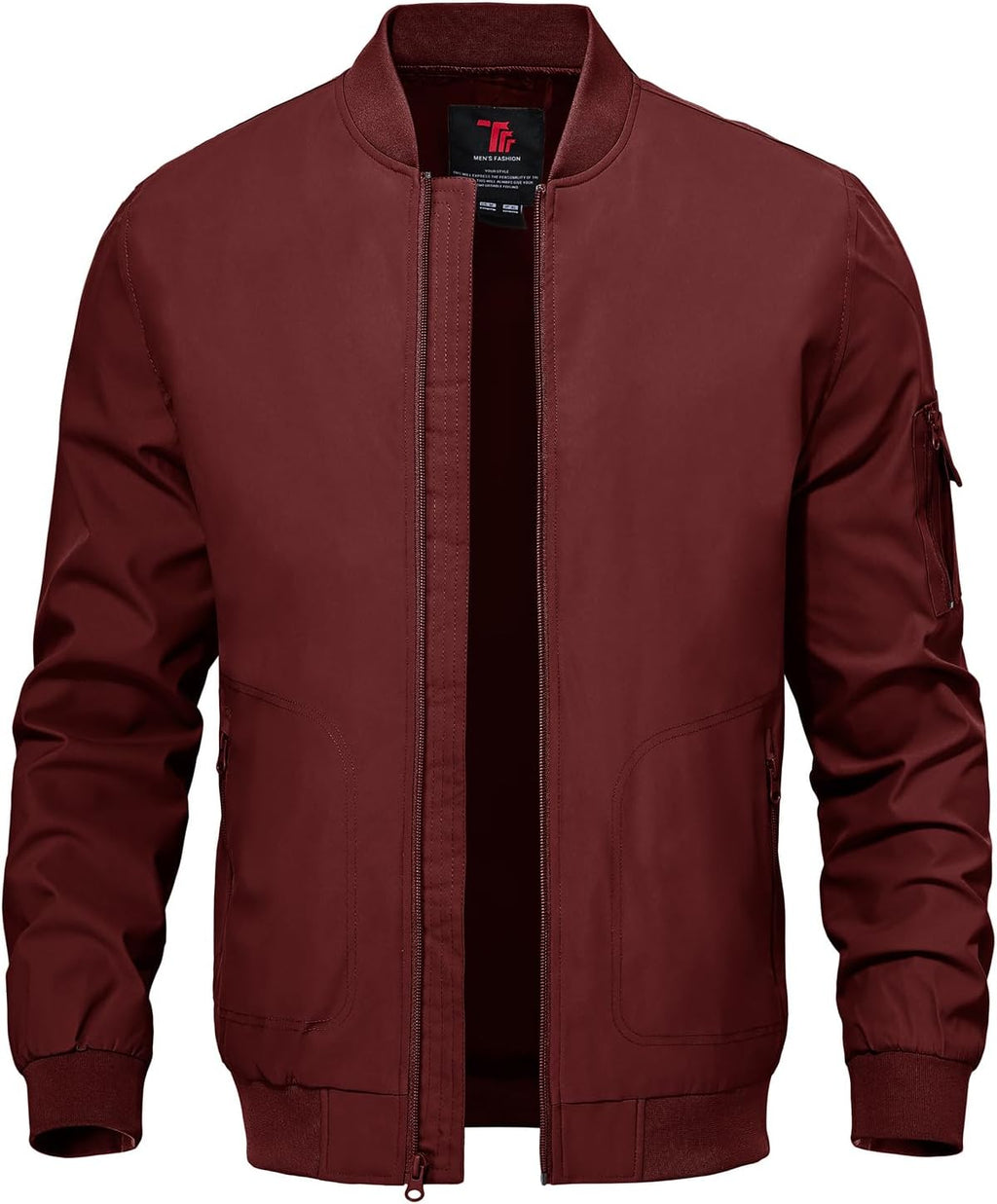 TBMPOY Men's Lightweight Jackets Casual Dress Golf Bomber Windbreaker Fall