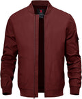 TBMPOY Men's Lightweight Jackets Casual Dress Golf Bomber Windbreaker Fall