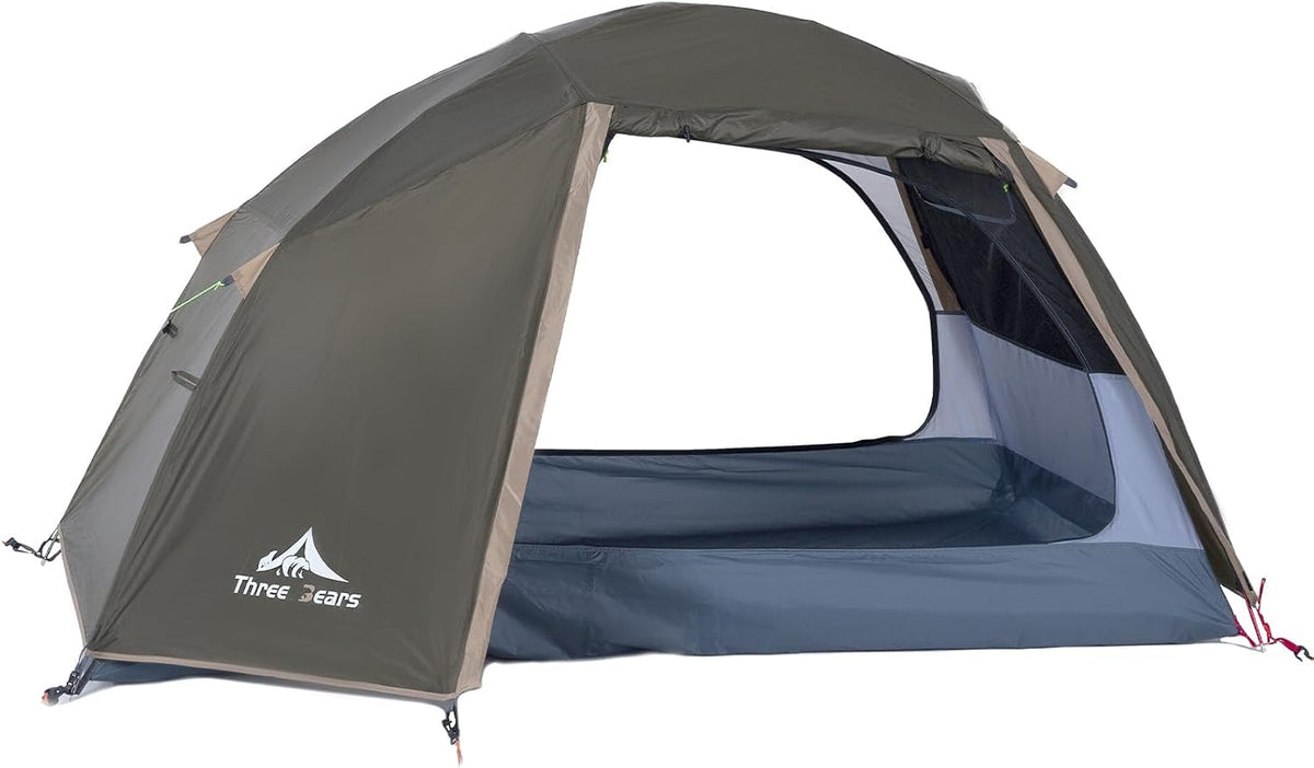 ThreeBears 2-Person Camping Tent, Waterproof & Windproof Lightweight Backpacking Tent for Hiking, Camping, Mountaineering & Travel - Durable & Easy Setup