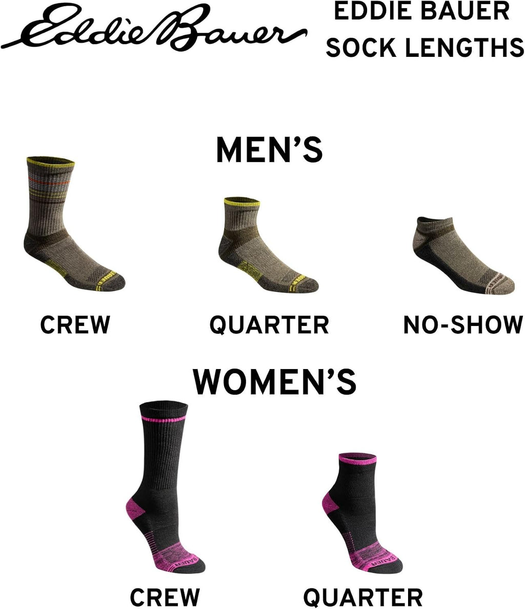 Eddie Bauer Women's Dura Dri Moisture Control 6-pair Quarter Socks