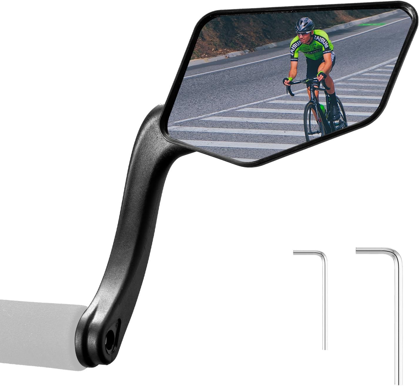 ROCKBROS Bar End Bike Mirror, 360° Adjustable Bicycle Mirror for E-Bike