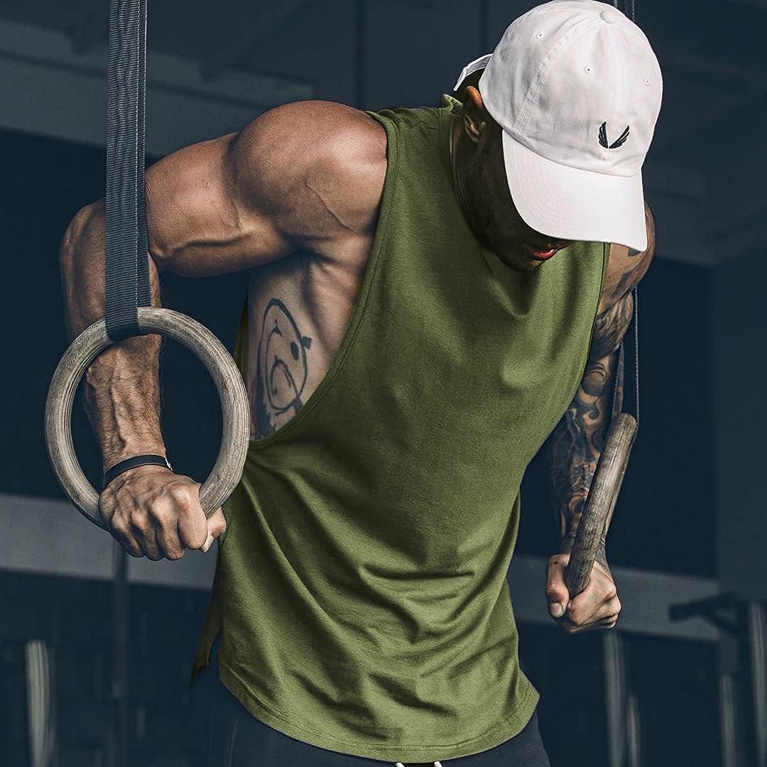 COOFANDY Men Workout Tank Top 2 Pack Gym Bodybuilding Sleeveless T Shirts