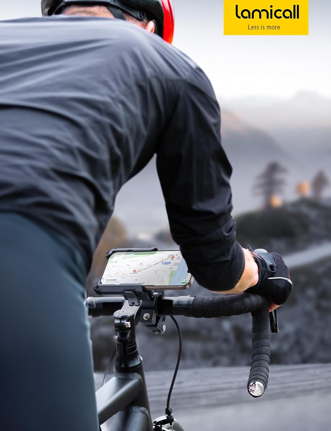 Lamicall Motorcycle Bike Phone Mount, 1s Lock Bike Phone Holder