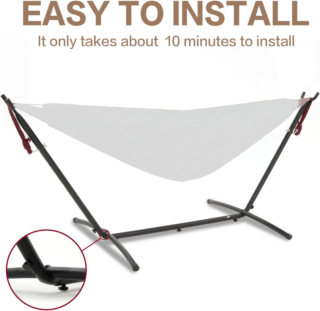 PNAEUT Hammocks Stand Only (Black Stand)