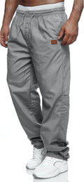 Rela Bota Mens Casual Jogger Pants Cargo Pants Drawstring Sweatpants