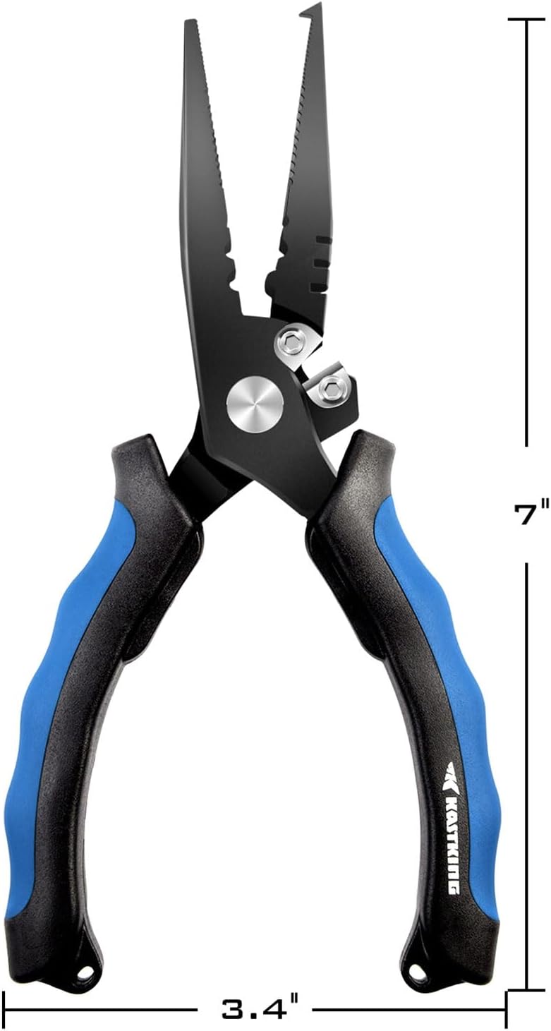 KastKing Intimidator Fishing Pliers, Saltwater Resistant Fishing Gear