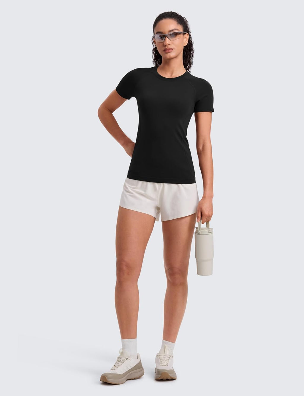 CRZ YOGA Seamless T-Shirt Hip Length