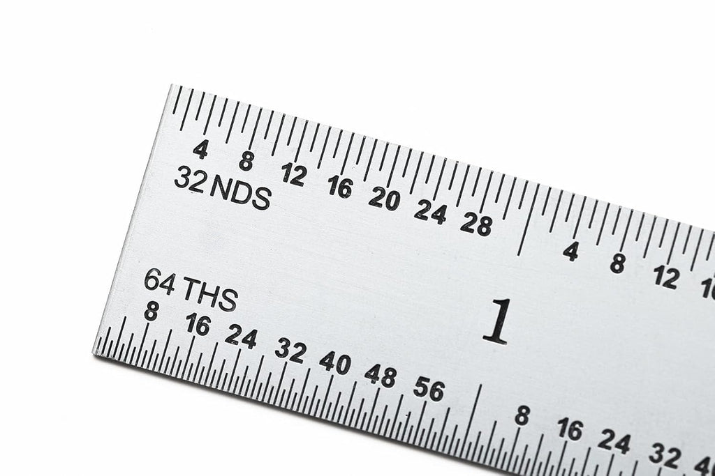 PEC Tools 18" Flexible Metal Ruler, 3R Graduation, Precision Measuring Tool