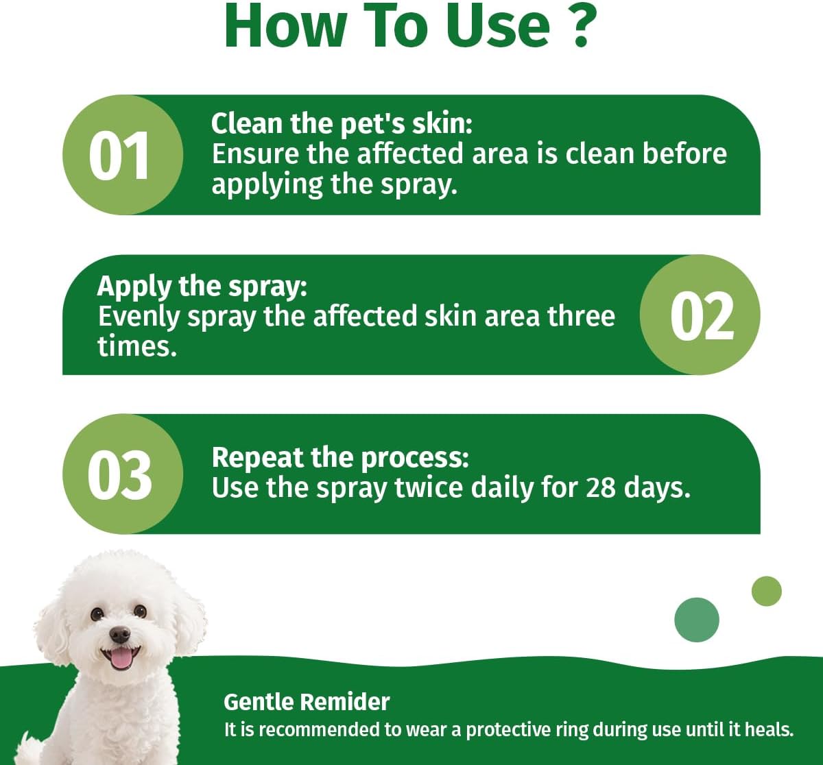 Hot Spot Spray Treatment, Wound Care &amp; Itch Relief Spray for Dogs and Cats, Relives Scratching, Itchy Skin and Paw Licking, for All Animals, 2.02oz