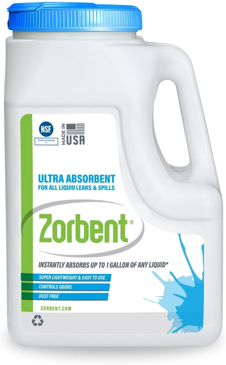 Liquid Spill Kit | 16X More Absorbent than Clay, Commercial-Grade Vomit, Urine, Oil, All Liquids Spill Powder, Reusable