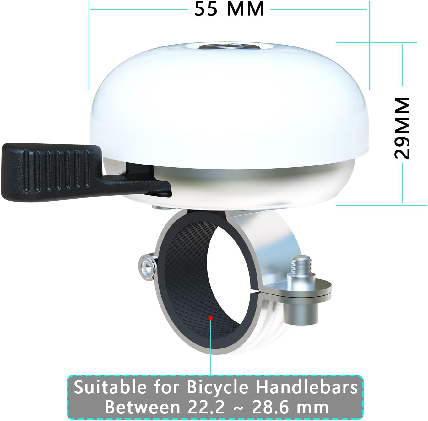 Greallthy Bike Bell Classic Bike Bells for Adults Youth, Bicycle Bell for Handlebars Adult, Loud Sound Beach Cruiser Mountain Bike Bell Accessories.