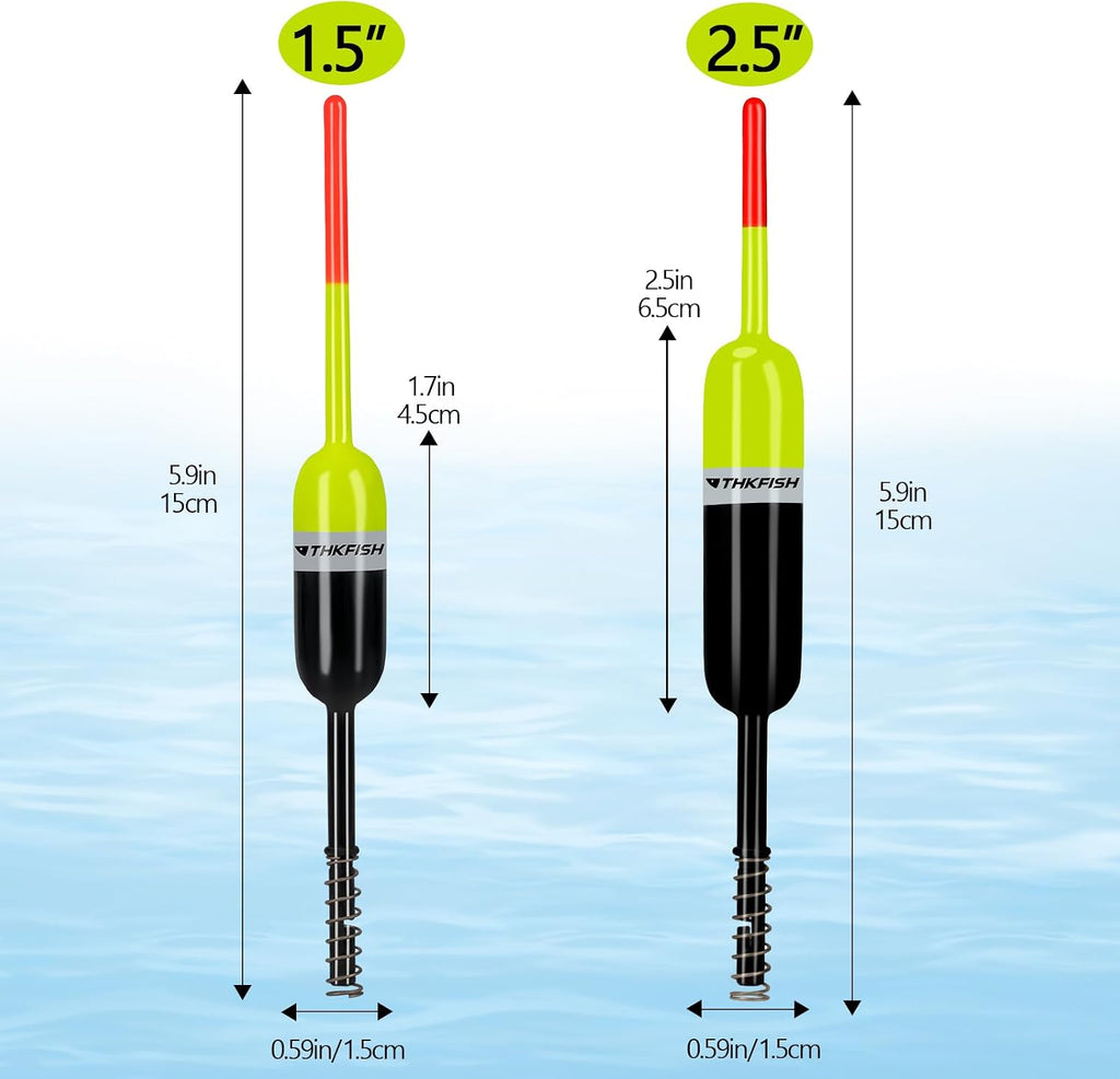 THKFISH Balsa Fishing Bobbers and Fishing Floats for Crappie