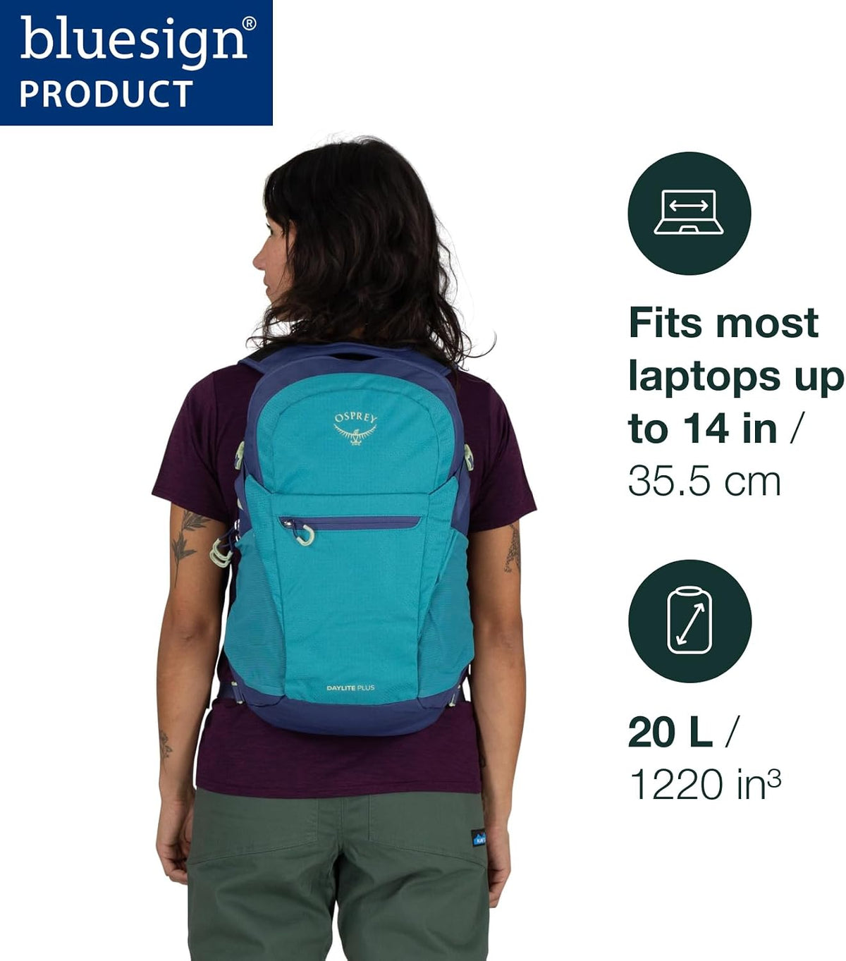 Osprey Daylite Plus Commuter Backpack, Green OS