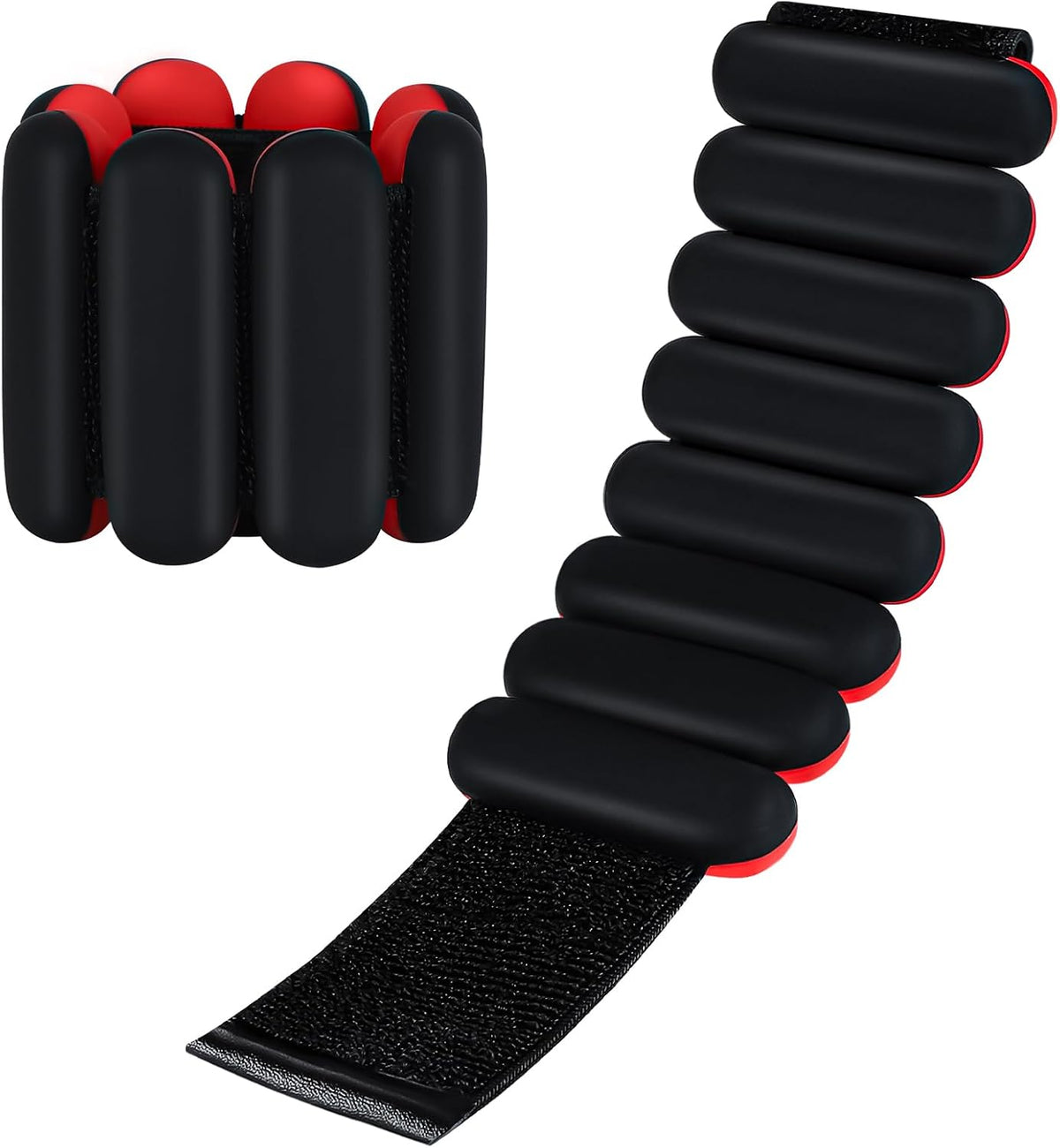 Ankle weights for women wrist weight: Adjustable ankle & wrist weights 2lbs(1lb each) for Pilates & Yoga exercise - Hand & Leg weights for women at home
