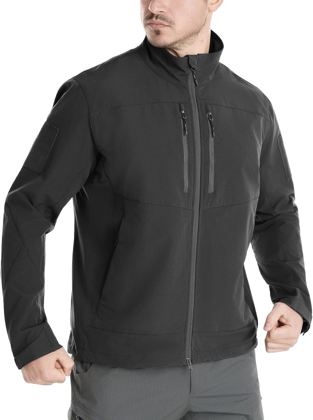 Men's Lightweight Tactical Jacket 4-Way Stretch,Waterproof