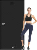 Hatha Yoga Extra Long TPE Yoga Mat 79" x 40" x 1/2" Thick Non-slip Exercise Mat for Home Gym Use, Yoga, Pilates, Fitness & Workouts