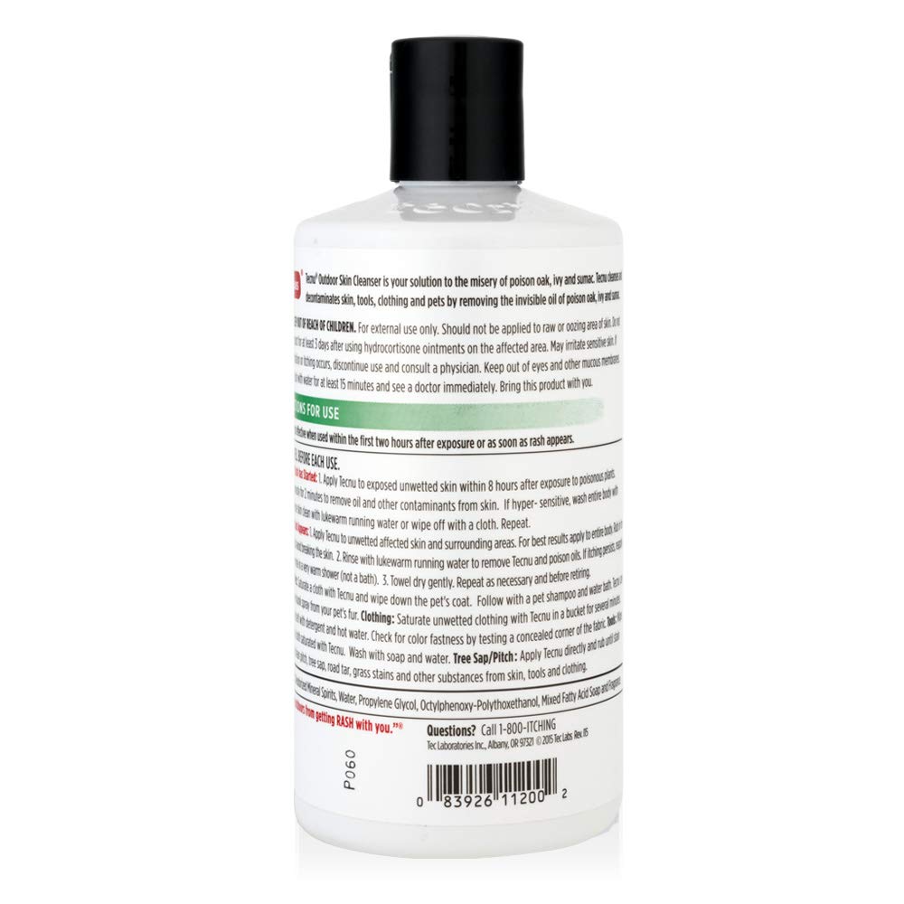 Tecnu Original Poison Oak & Ivy Outdoor Skin Cleanser - First Step in Poison Ivy Treatment, Camping Essentials, 12 Fluid Ounce
