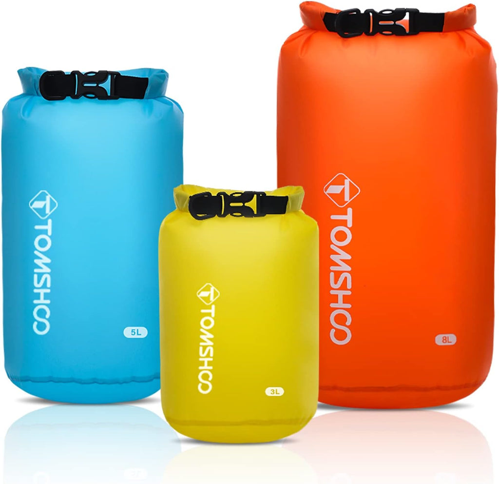 TOMSHOO 3-Pack/5-Pack Dry Bag Lightweight Waterproof