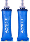 Azarxis TPU Soft Flask Collapsible Water Bottles BPA-Free 250ml 350ml 500ml for Hydration Vest Pack Running Hiking Cycling Climbing