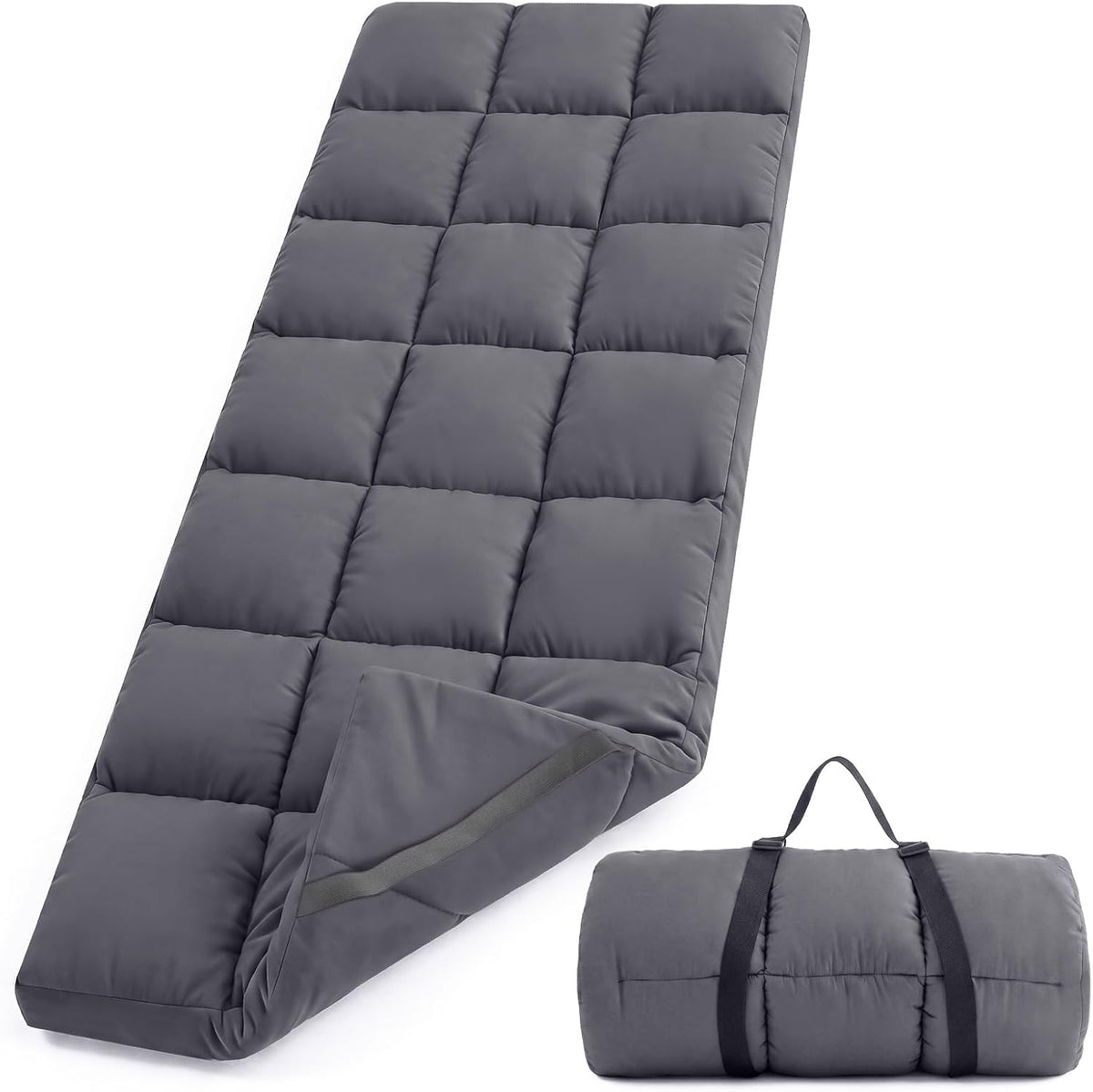 Tuphen Cot Mattress Pad-Cot Pads for Camping, Cot Mattress Topper, Camping Mattress Sleeping Pad 75"x30" Soft Lightweight Quilted Pads for Camp Cot/RV Bunk/Narrow Twin Beds