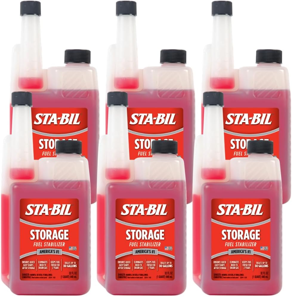 STA-BIL Storage Fuel Stabilizer, 32 oz 6-Pack
