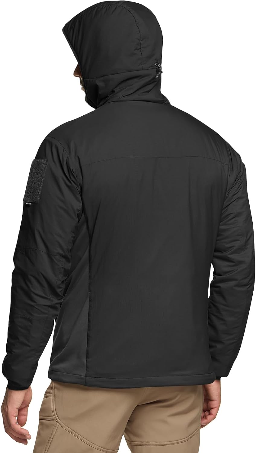 CQR Men's Lightweight Warm Insulated Jacket, Windproof Water Resistant Winter Active Coat for Hiking Work Outdoor Tactical