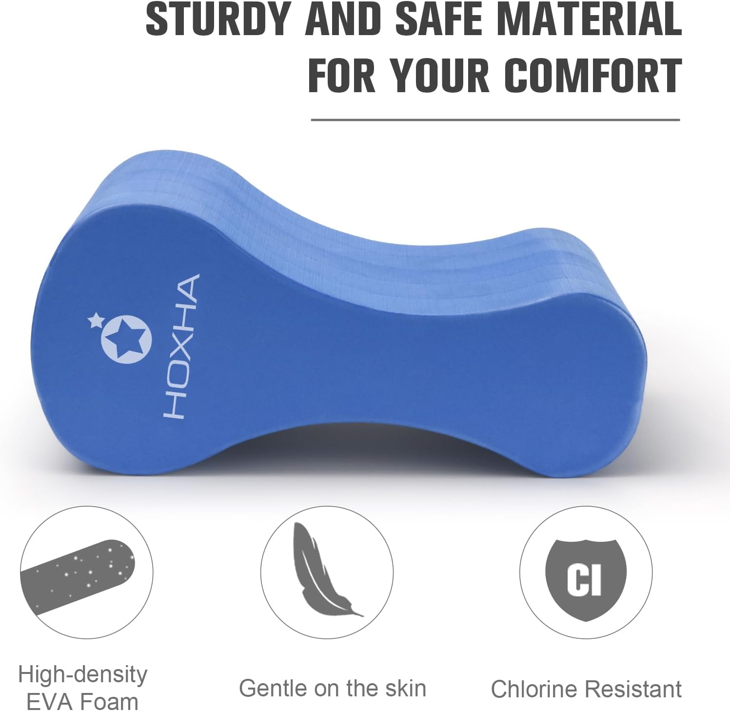 Pull Buoy Leg Float, EVA 5 Layer Swimming Pull Float Training Aid Sports Upper Body Aqua Fitness for Adult, Beginners