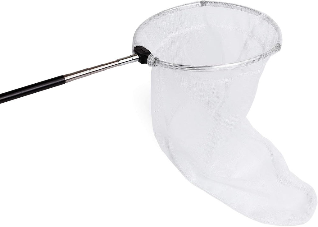 RESTCLOUD Insect and Butterfly Net with 12" Ring, 24" Net Depth, Handle Extends to 59 Inches