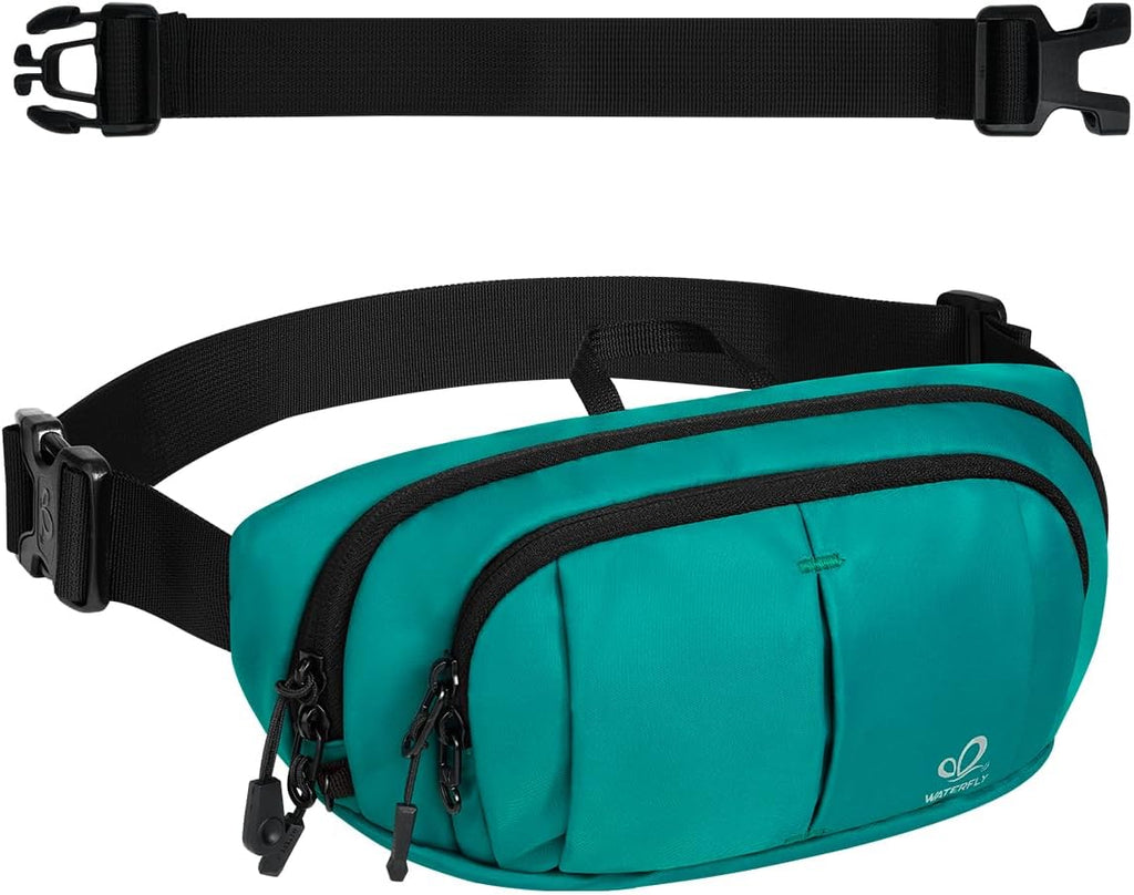 WATERFLY RFID Crossbody Fanny Pack 2.5L Waist Packs for Woman Man