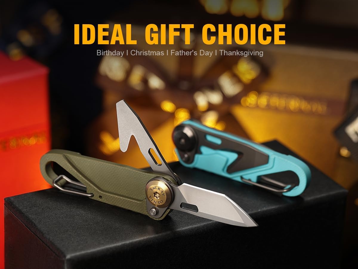 TACRAY Vinto 5-in-1 Pocket Multitool Folding Utility Knife for EDC