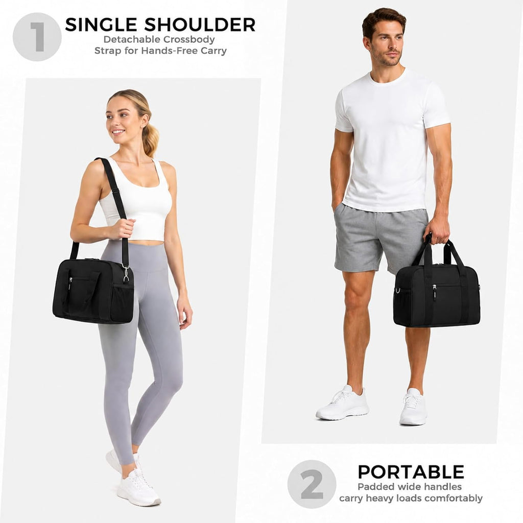 Searock 14-Inch Small Gym Bag for Men & Women, Mini Duffle Bag for Travel