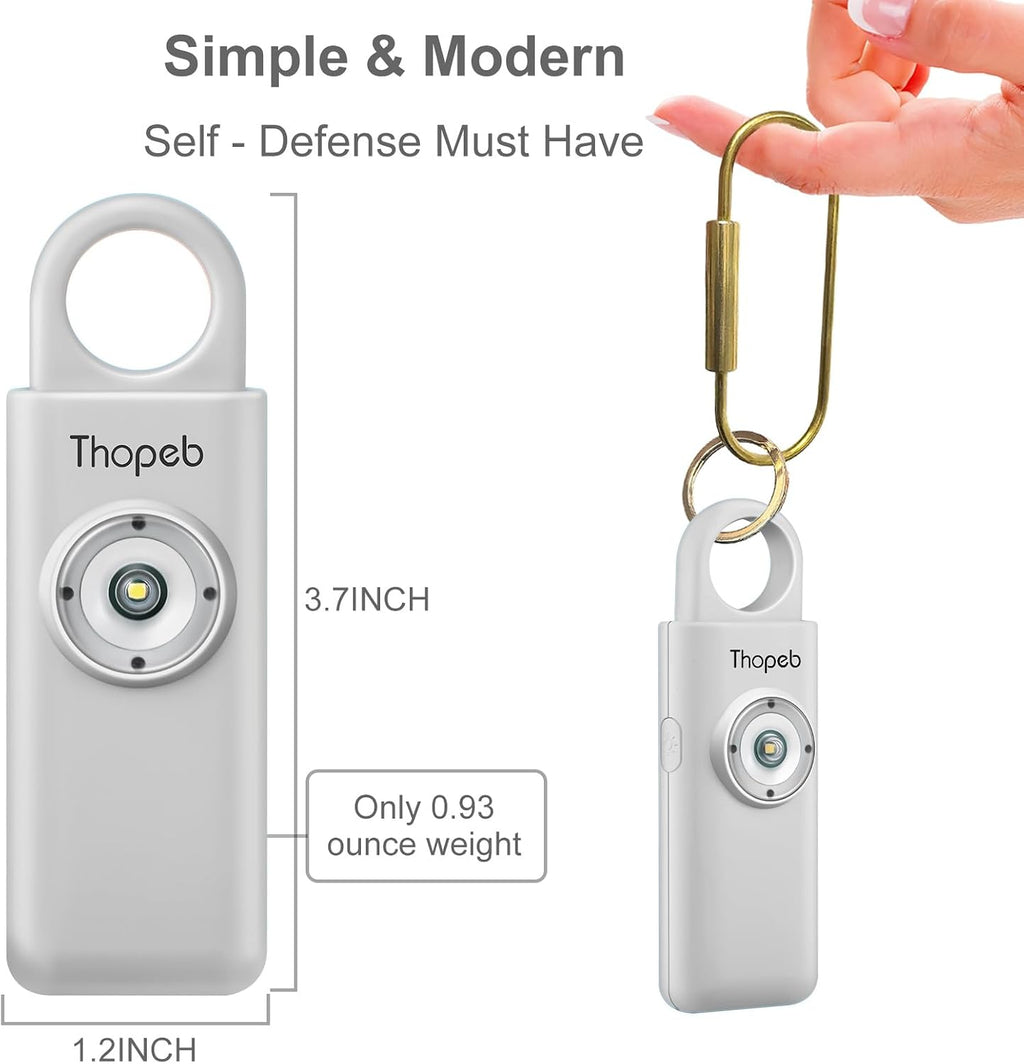 Thopeb Personal Safety Alarm for Women – Upgraded Rechargeable