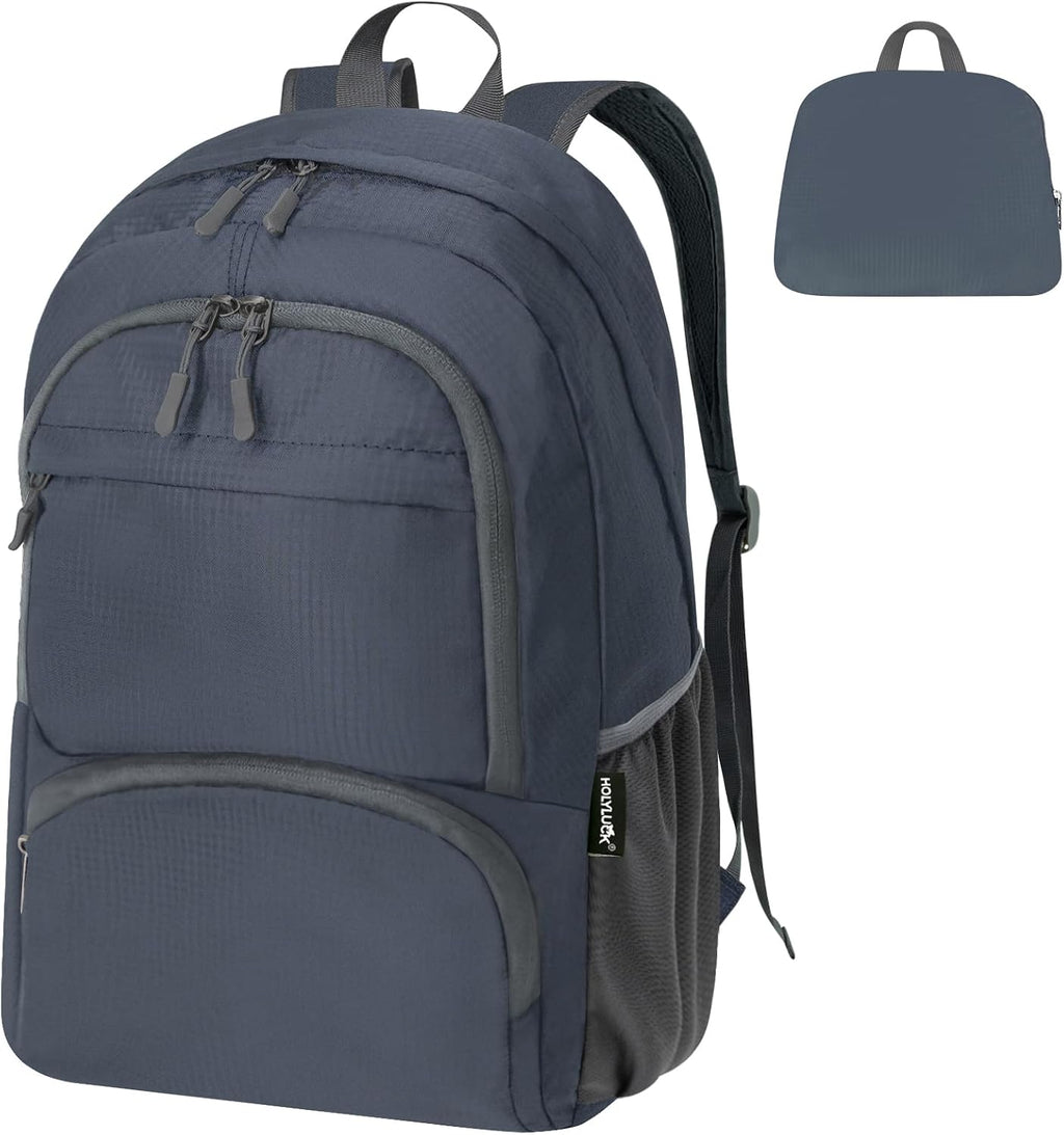HOLYLUCK 20L lightweight packable Hiking Daypack Foldable Backpack for Men Women Small Travel Outdoor Foldable Shoulder Bag