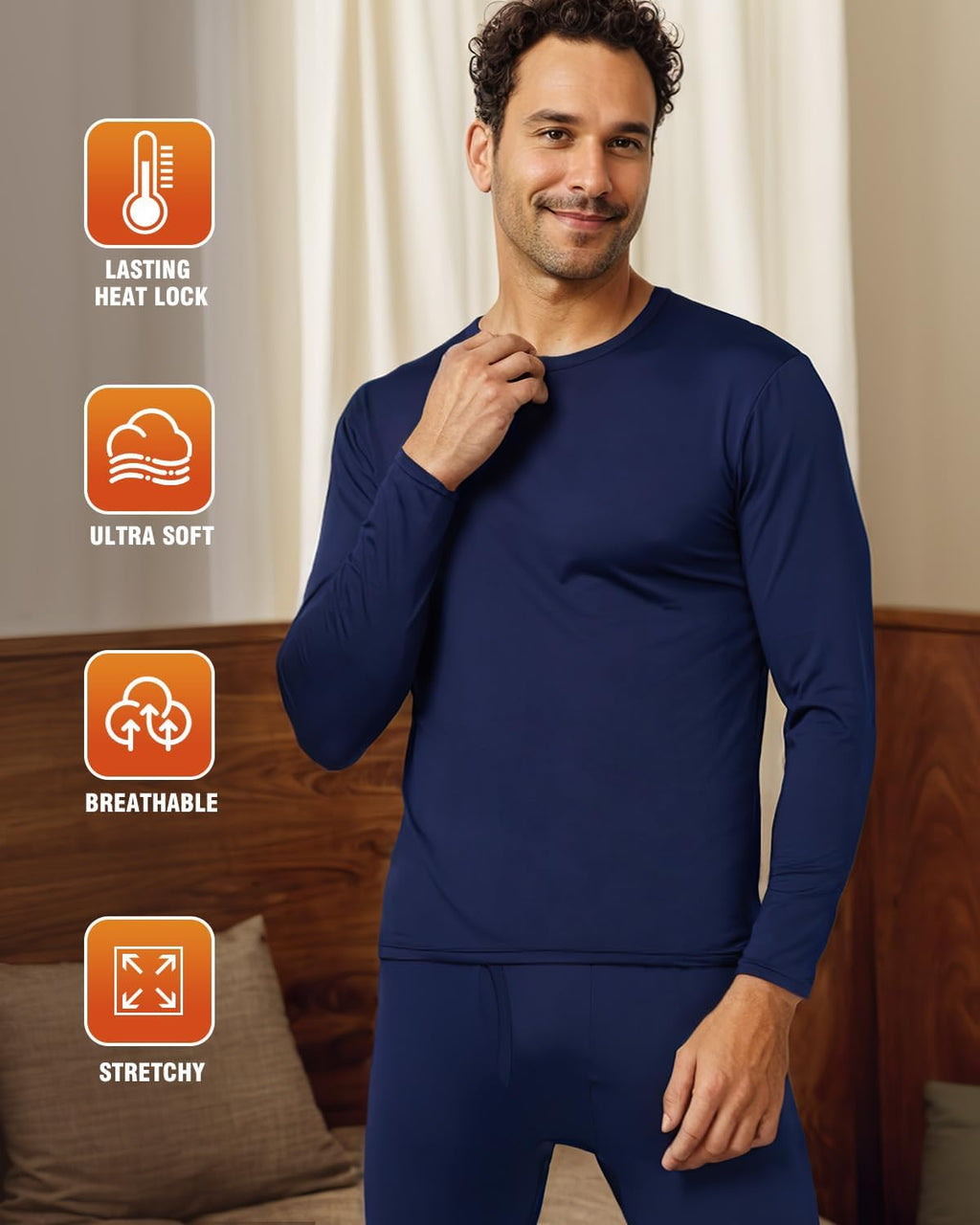 Thermal Underwear Long Johns for Men Cold Weather Base Layer Set