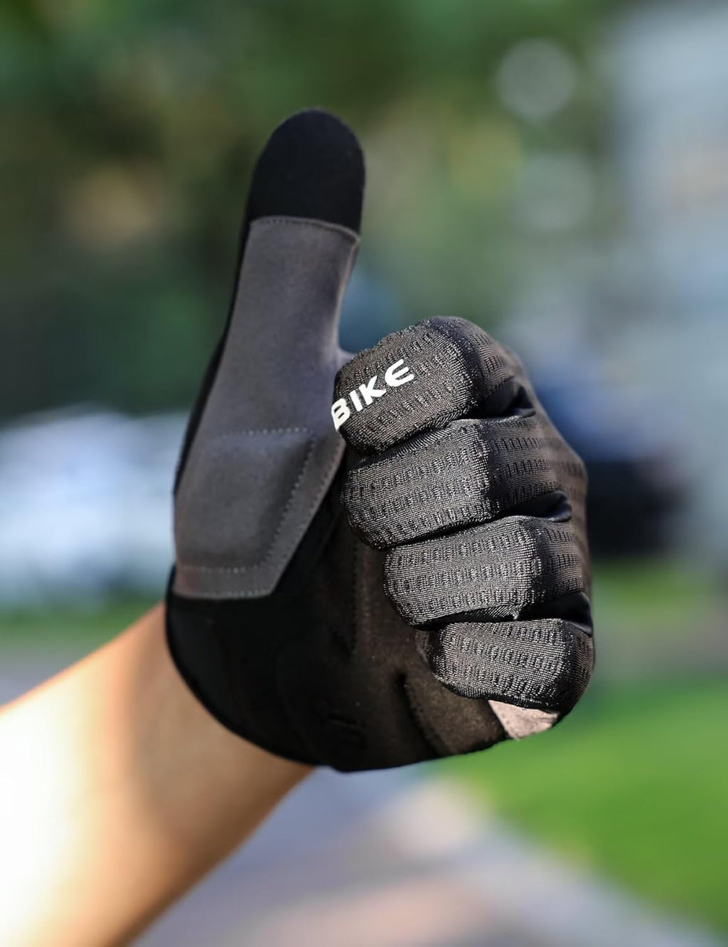 INBIKE Cycling Gloves for Men Women, Shock-Absorbing Memory Gel Padded Biking Gloves, Bicycle Breathable Touchscreen Reflective Full Finger Bike Gloves