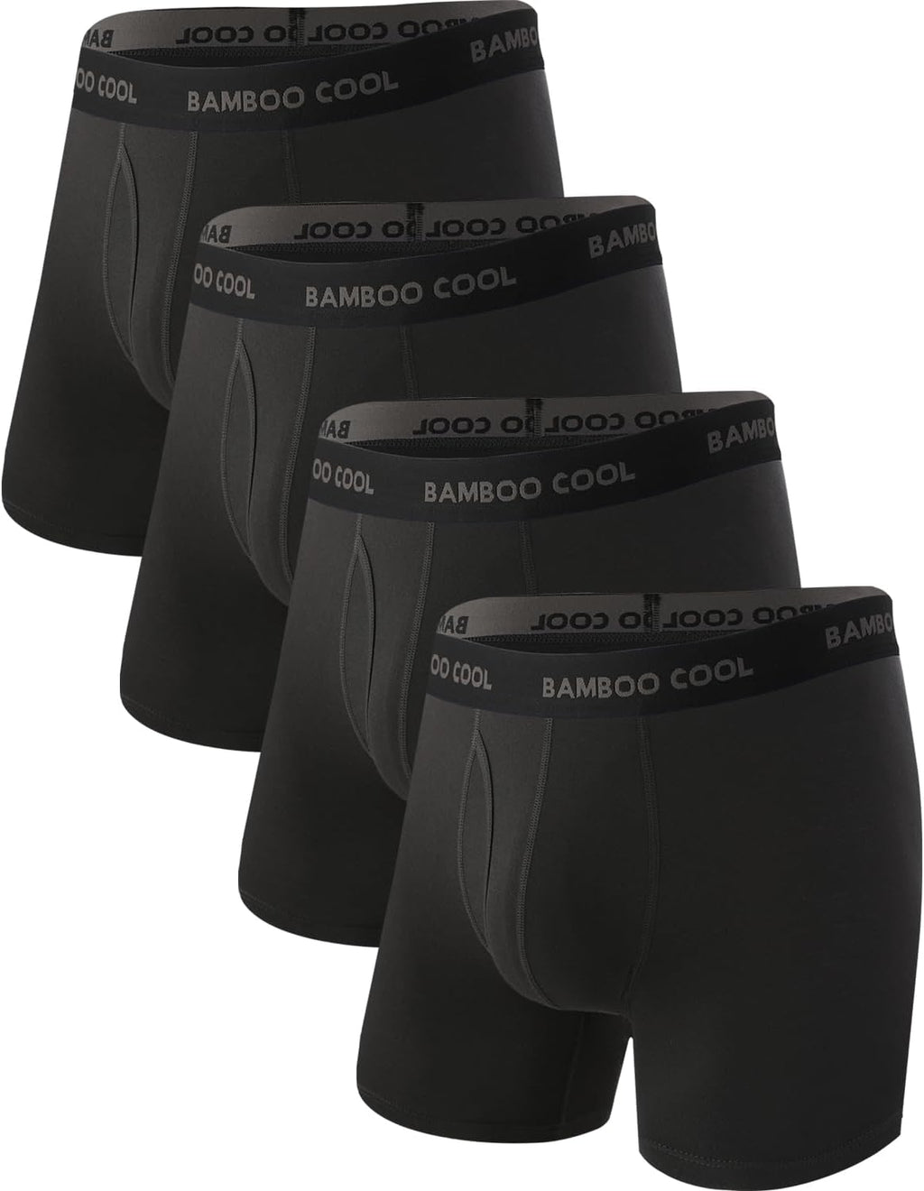BAMBOO COOL Men's Boxer Briefs Ultra Breathable Underwear Multipack