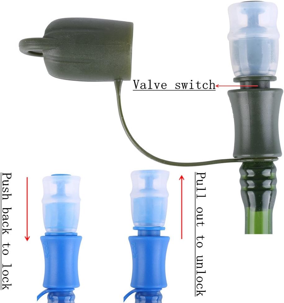 2 Pack Hydration Bladder 2 Liter/70 oz - 1.5L 2.5L 3L Water Bladder - BPA Free Hydration Pack Replacement - BPA Free Hydration Pack Replacement