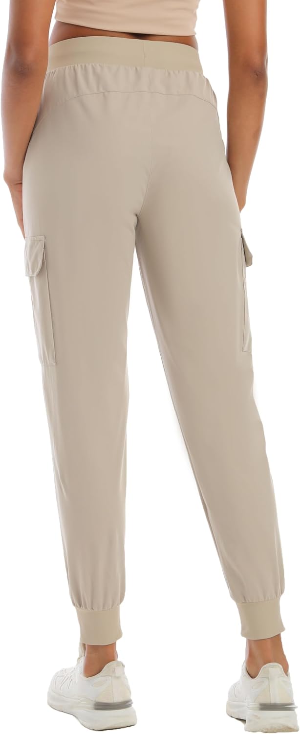 Womens Cargo Hiking Pants with 4 Pockets Lightweight Water Resistant