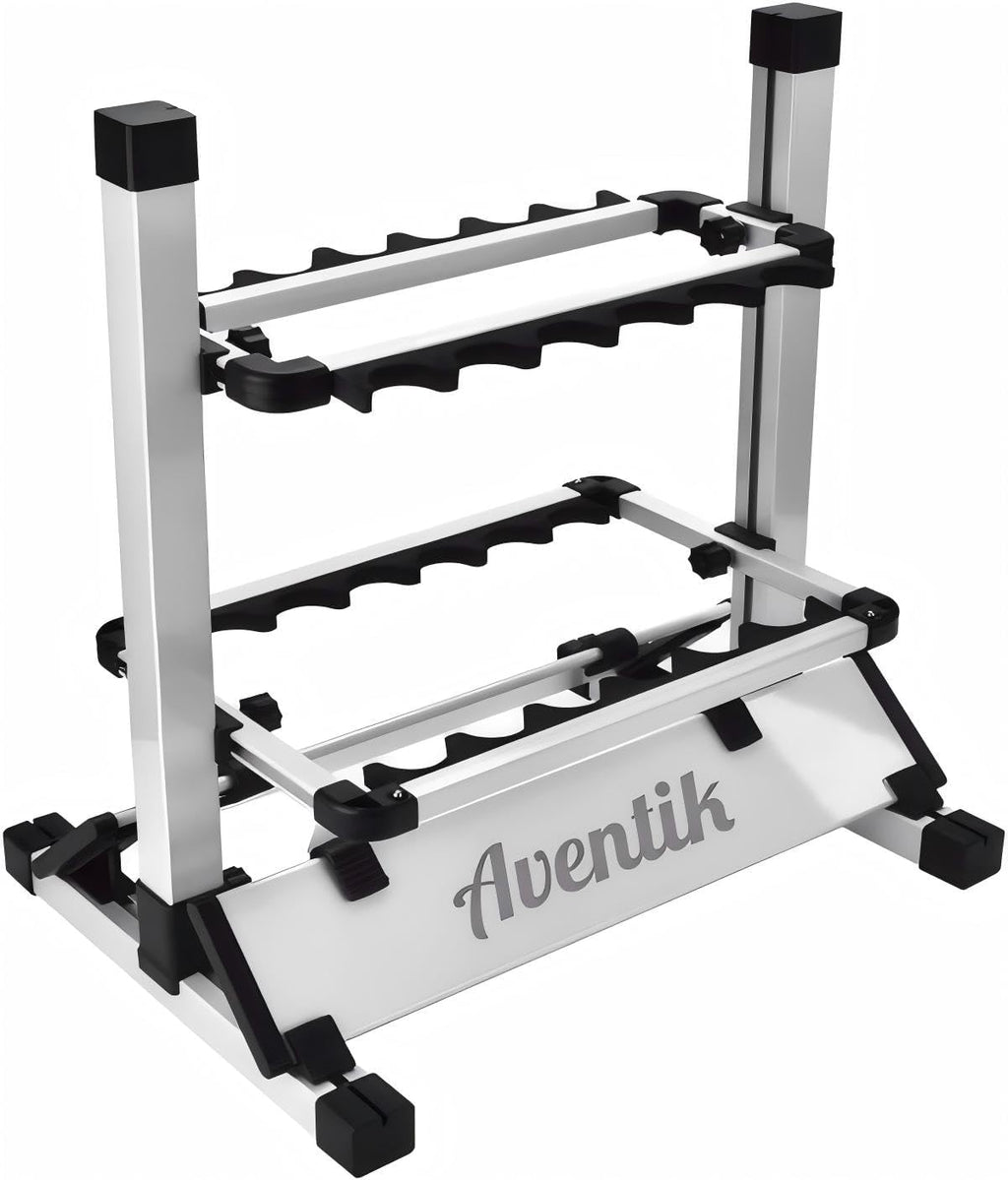 Aventik Aluminum Fishing Rod Rack 12 Rod Stand
