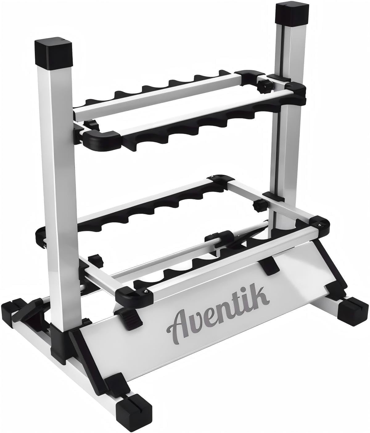 Aventik Aluminum Fishing Rod Rack 12 Rod Stand