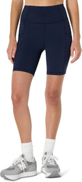 Amazon Essentials Women's Active Total Train High Waist 7" Gym Workout Biker Shorts with Pockets