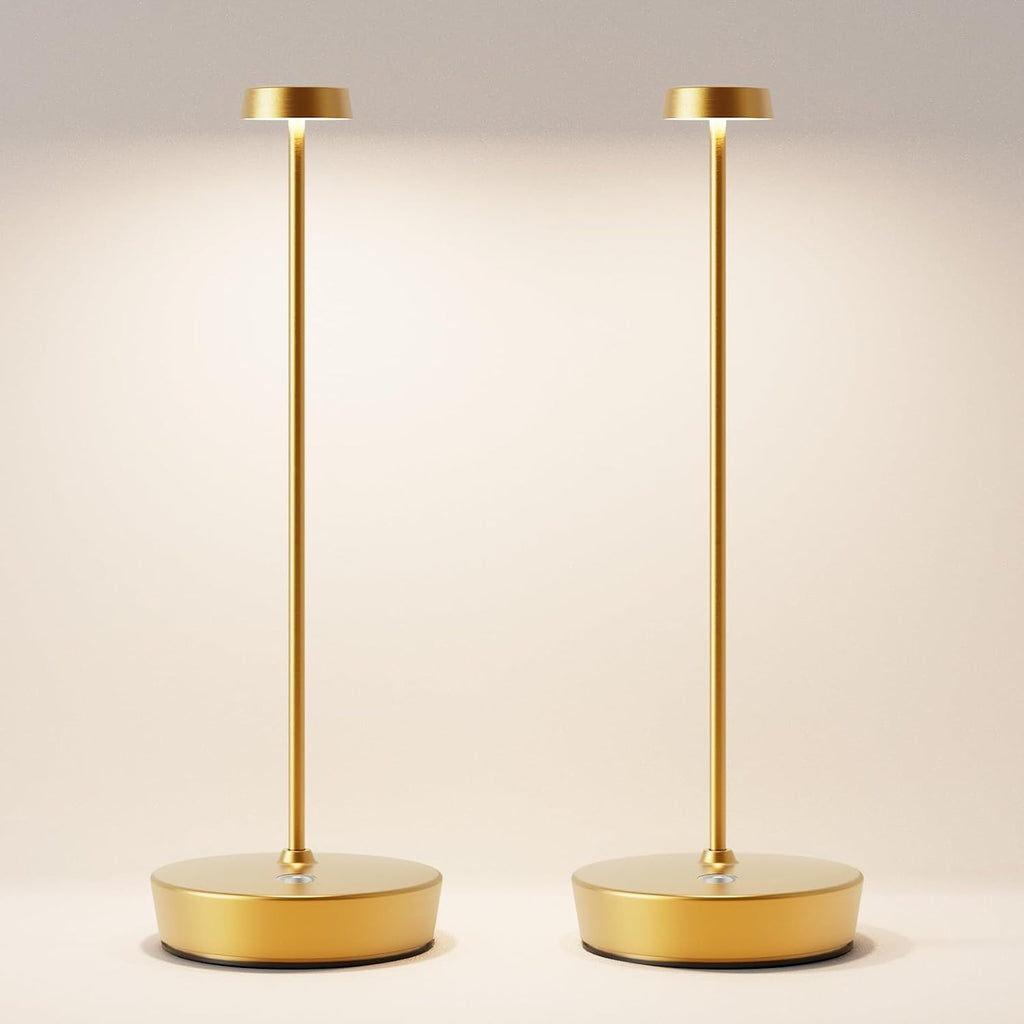 2 Pack Rechargeable Cordless Table Lamp, 6000mAh Battery Table Light
