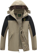 GIISAM Rain Jacket for Men, Mens Waterproof Raincoat Lightweight Rain Jackets Outdoor Rain Coat Windbreaker with Hood