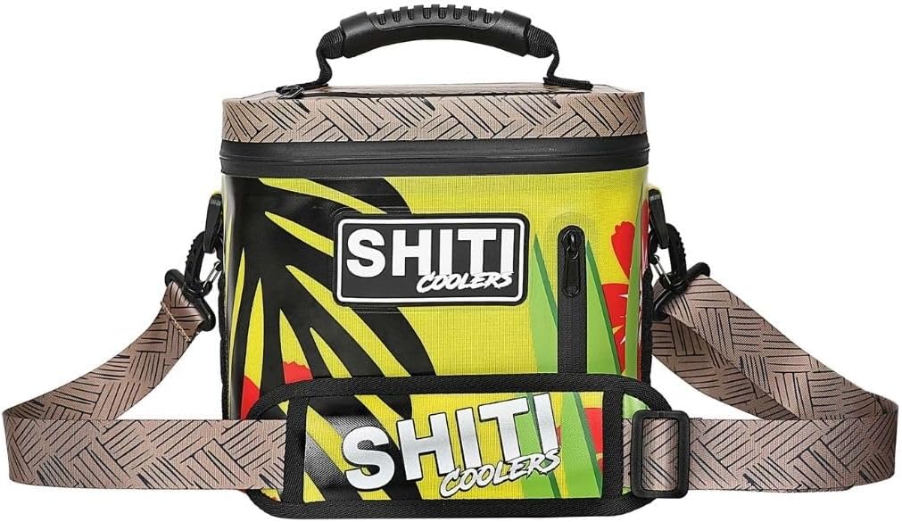SHITI Coolers Cooler for Camping, Travel, Beach, Soft Lunch Box for Food, Drinks & Ice, Portable, Waterproof 24 Hr Insulated Bag with Shoulder Straps, Customizable